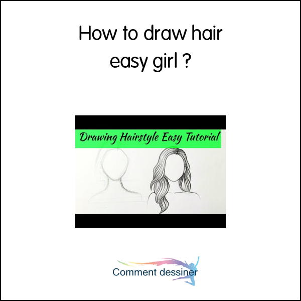 How to draw hair easy girl
